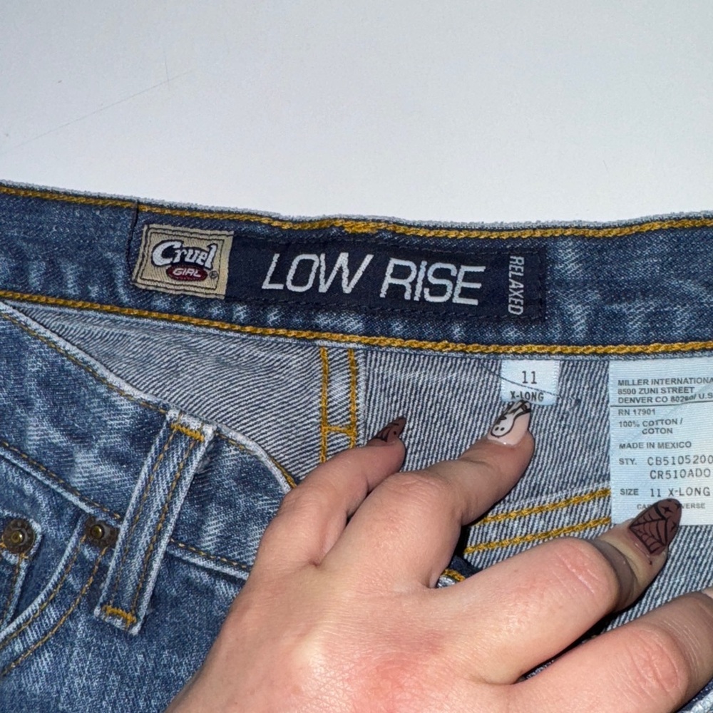 Vintage Cruel Girl‎ Women’s Lowrise Relaxed Jeans - Picture 3 of 6